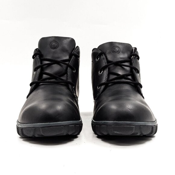 Bogs Men Casual Chukka Black Leather Lace-up Waterproof Ankle Boots size 11.5 - Picture 2 of 8
